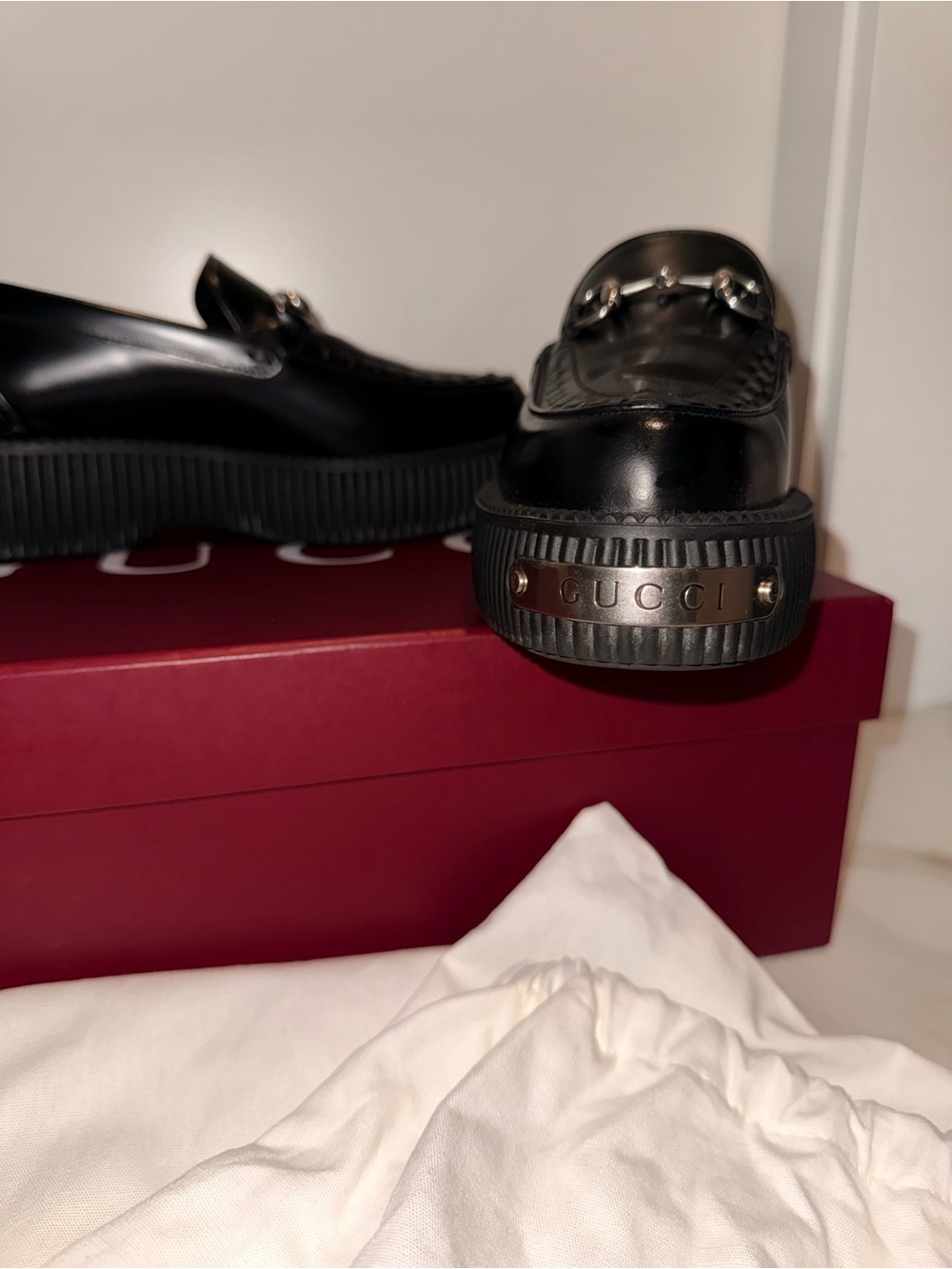 Gucci black leather loafers - Picture 3 of 5
